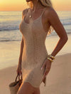 Vestido Mujer Tejido Crochet Corto Verano Playa Elisa