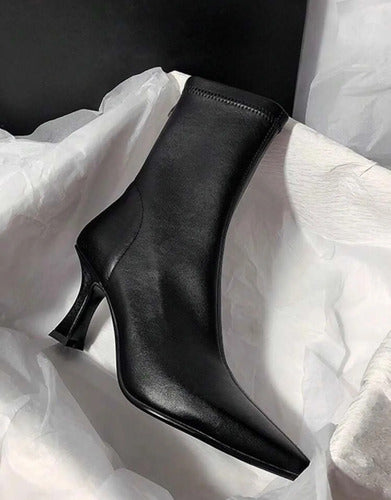 Bota Botin Botineta Taco Medio Trompeta Kica