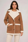 Tapado Campera Gamulan Cuero Sintetico/corderito Kica
