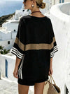 Blusa Talle Grandes Comoda Suelta Elegante Elisa Negra Seda Fría 2xl
