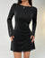 Vestidos Fiesta Corto Brillo Tenue Kica Negro Brillo Tenue S