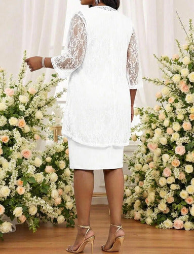 Vestido Fiesta Beige Dia Boda Kica