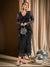 Vestido De Fiesta Noche Brilloso Elegante Kica Negro Gasa Brilloso 2xl