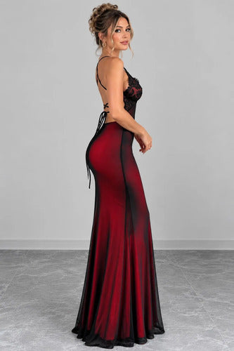 Vestido Raso Tul