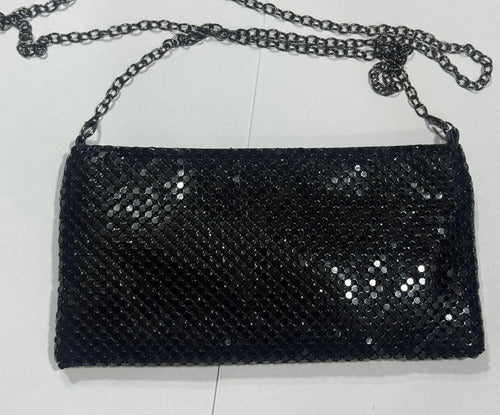 Cartera Sobres De Mano Plateado Kica