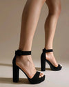 Sandalias Tacos Plataforma Gamuza Fiesta Kica