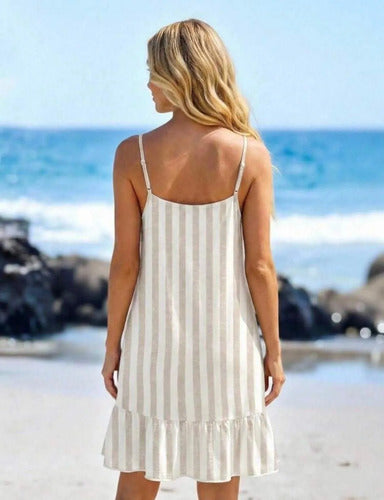 Vestido Mujer Casual Estampado Corto Kica