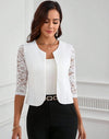 ChaquetaDe Vestir Blazer Mangas Encaje Kica