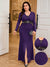 Vestido Largo De Fiesta Gasa Con Bordado Kica