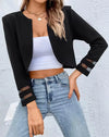 Blazer Torerita Entallada Mangas Transparentes Kica