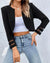 Blazer Torerita Entallada Mangas Transparentes Kica
