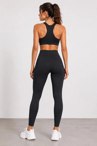 Calza Mujer Deportiva Cintura Definida Kica