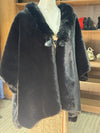 TapadoCapa De Piel Sintético De Fiesta Kica Vestidos Negro Unitario Piel Sintetica