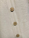 Camisa Larga Vestido Tipo Lino Botones Y Bolsillos Elisa