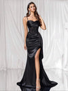 Vestido Fiesta Raso Elegante Gala Kica