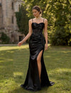 Vestido Fiesta Raso Elegante Gala Kica
