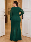 Vestido Largo De Fiesta Gasa Con Bordado Kica