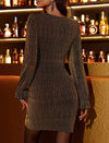 Vestido Fiesta Dorado Al Cuerpo Kica