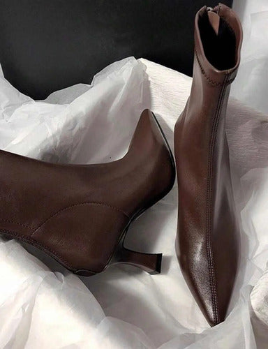 Bota Botin Botineta Taco Medio Trompeta Kica