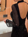 Vestido Fiesta Corto Lentejuelas Kica