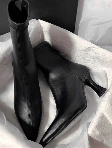 Bota Botin Botineta Taco Medio Trompeta Kica