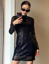Vestido Fiesta Corto Lentejuelas Kica