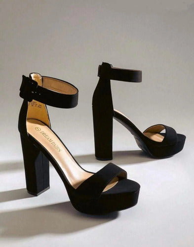 Sandalias Tacos Plataforma Gamuza Fiesta Kica