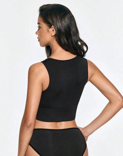 Top Soutien Faja Mujer Color Negro Talle Único