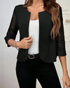 ChaquetaDe Vestir Blazer Mangas Encaje Kica