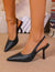 Zapatos Stiletto Ecocuero S/talon Taco Fino Kica