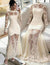 Vestido Fiesta Encaje Claro Boda Kica Beige Encaje L