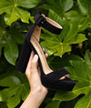 Sandalias Tacos Plataforma Gamuza Fiesta Kica