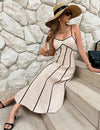 Vestido Lino Líneas
