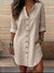 Camisa Larga Vestido Tipo Lino Botones Y Bolsillos Elisa