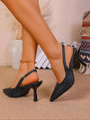 Zapatos Stiletto Ecocuero S/talon Taco Fino Kica