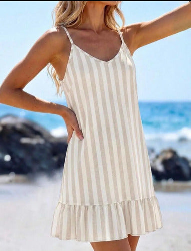 Vestido Mujer Casual Estampado Corto Kica