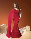 Vestidos Largo De Fiesta Lentejuelas Brillante Sirena Kica Bordó Lentejuelas L