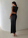 Vestido Asimetrico Largo Kica