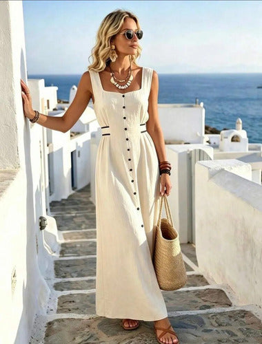 Vestido Lino Lazo