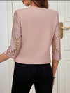 ChaquetaDe Vestir Blazer Mangas Encaje Kica