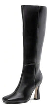 Botas Caña Alta Tacón Alto Kica Negro Ecocurro 39