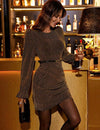 Vestido Fiesta Dorado Al Cuerpo Kica