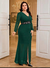 Vestido Largo De Fiesta Gasa Con Bordado Kica
